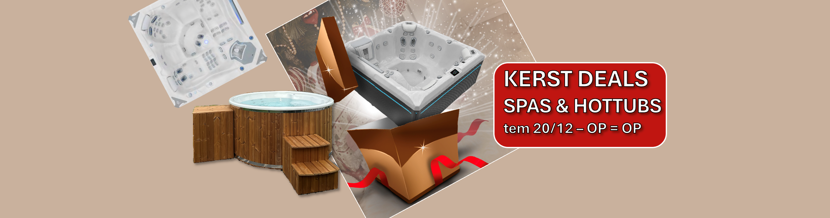 Kerst deals - koopjes - kortingen - acties - spas en jacuzzi's