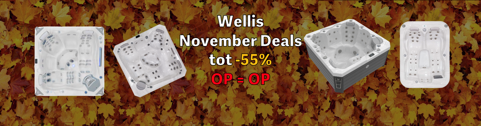 wellis november deals - koopjes - kortingen - acties - spas en jacuzzi's